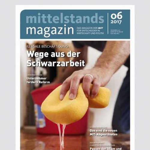 Mittelstands Magazin – Titel: Wege aus der Schwarzarbeit